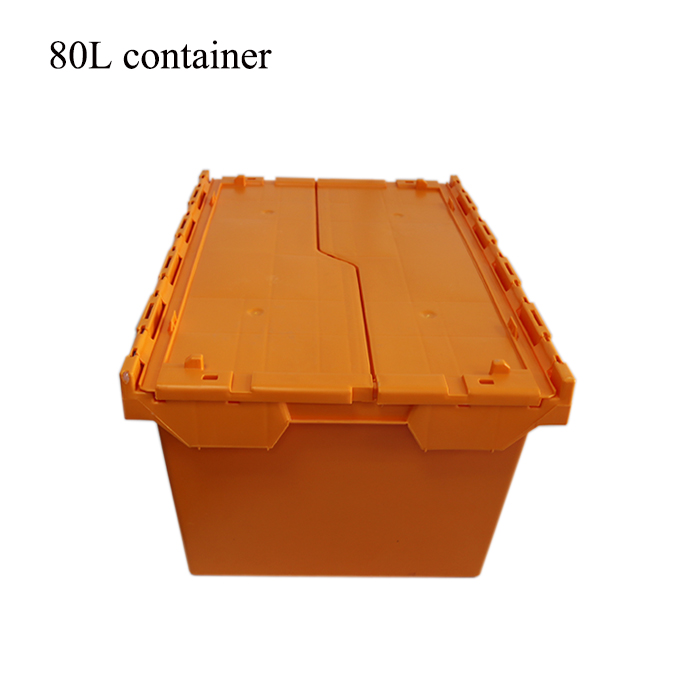 large plastic storage boxes with hinged lid