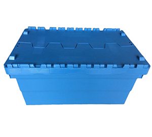 large plastic storage boxes with hinged lid